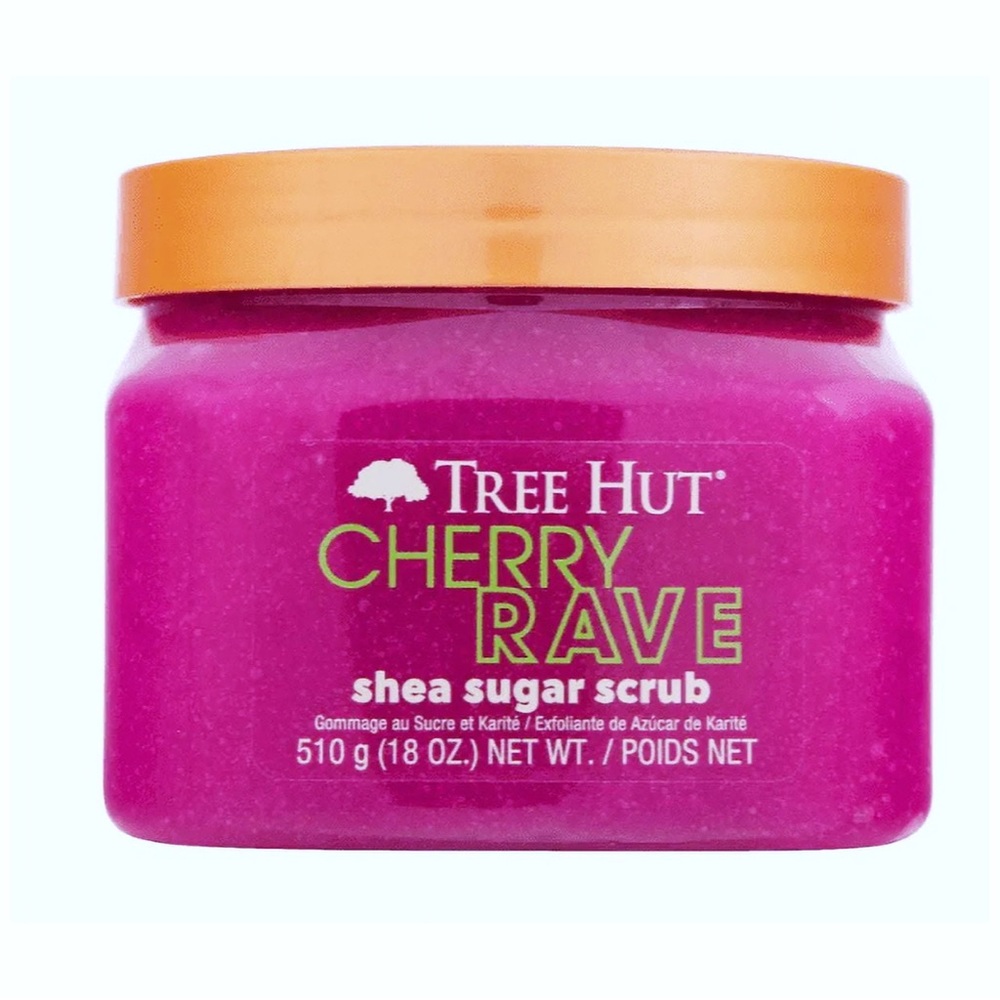 NWT Tree Hut discontinued limited edition cherry rave shea sugar full body scrub